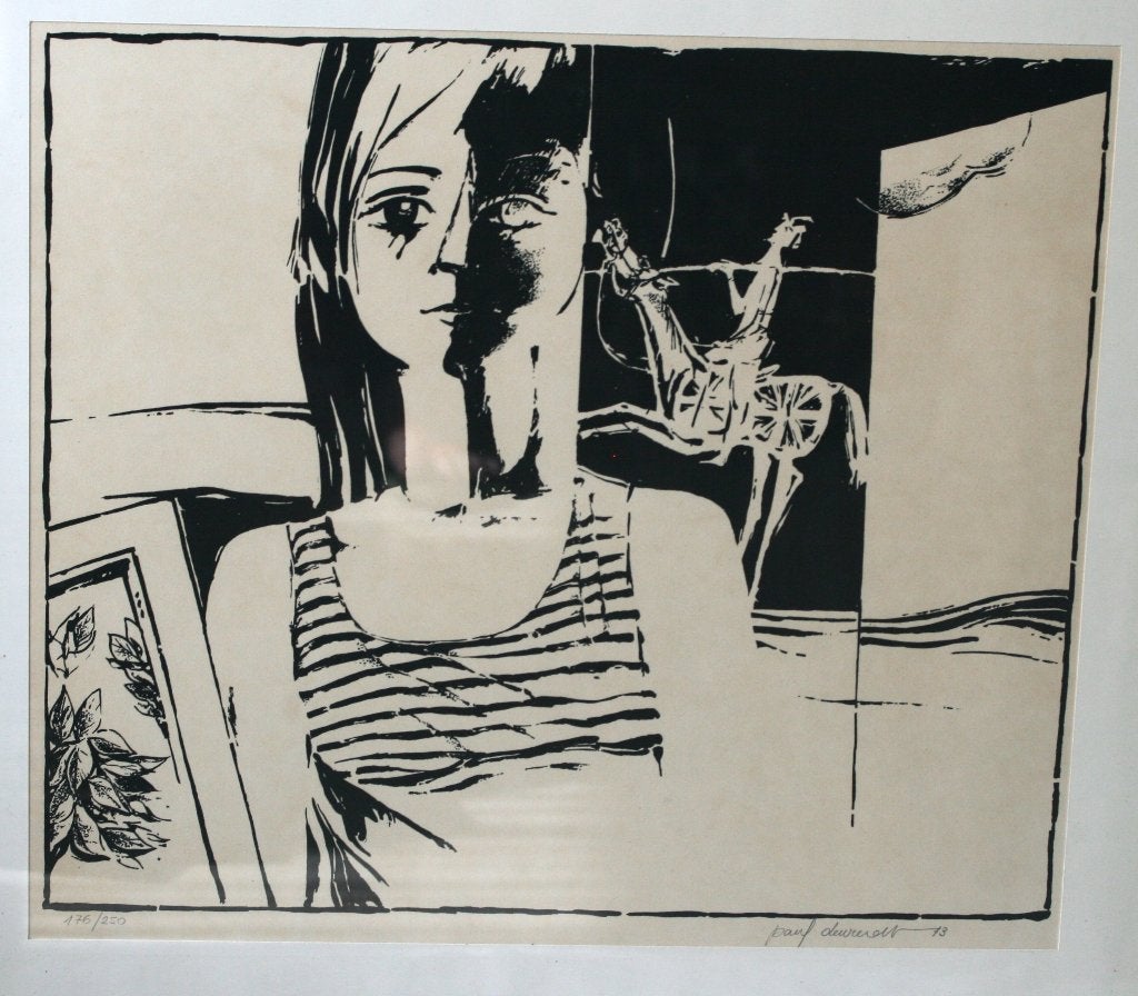 Paul Deweerdt (1940 - 1988) Litho Gesigneerd, Gesigneerd, Ophalen