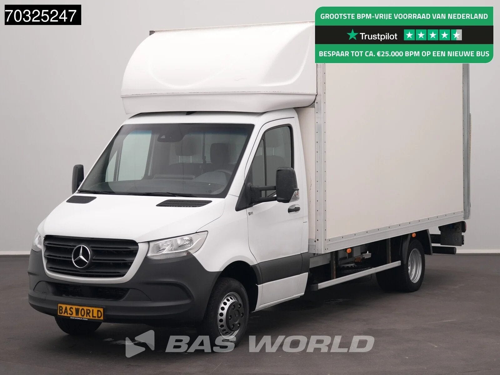 Mercedes Sprinter 514 CDI Laadklep Dubbellucht Zijdeur Bakwa, Stof, Gebruikt, Euro 6, 4 cilinders