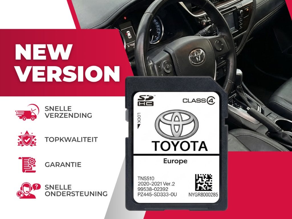 Toyota TNS 510 Navigatie SD kaart ✅ 2020-25 EUROPA, Envoi, Neuf, Cartes géographiques