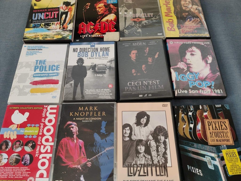 13 dvd's: iggy pop, brood, pixies, marley, led zep, buckley, Enlèvement ou Envoi, Concert