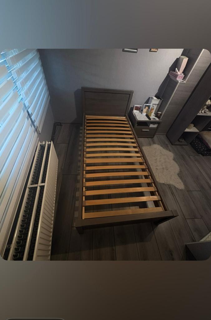 1 persoonsbed, Huis en Inrichting, Slaapkamer | Bedden, Ophalen, Zo goed als nieuw
