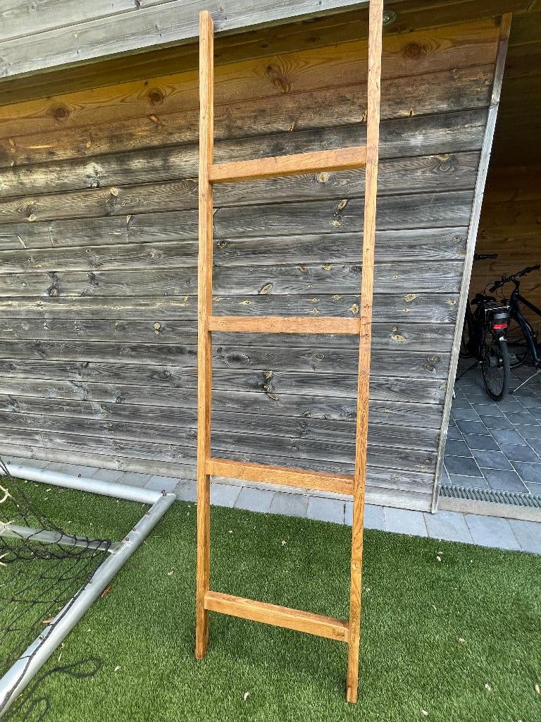 Landelijke houten decoratie ladder, Ophalen, Hout, Bruin, Landelijk