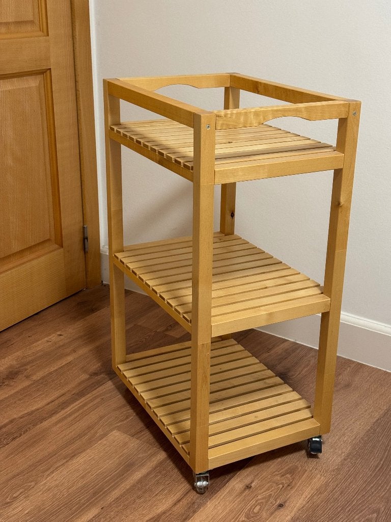 Kastje op wielen rägrund ikea, Huis en Inrichting, Ophalen, Overige materialen, Minder dan 50 cm, Gebruikt
