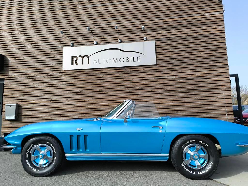 Chevrolet Corvette C2 Convertible (bj 1966), Auto's, Chevrolet, Blauw, 2 zetels, 2 deurs