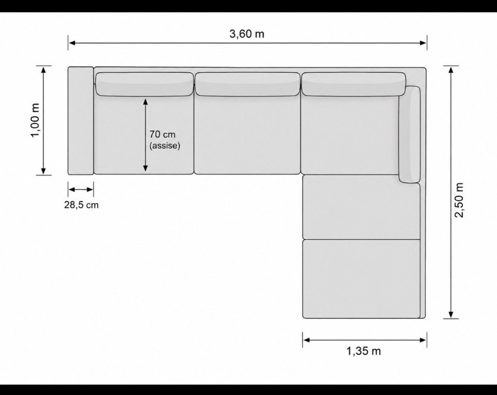 Antracietzwarte hoekbank — zeer weinig gebruikt, Huis en Inrichting, Ophalen, 300 cm of meer, Stof, Vierpersoons of meer