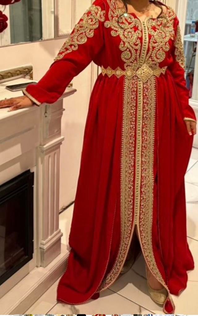 Lebsa rouge et dore, Kleding | Dames, Gelegenheidskleding, Zo goed als nieuw, Rood, Ophalen