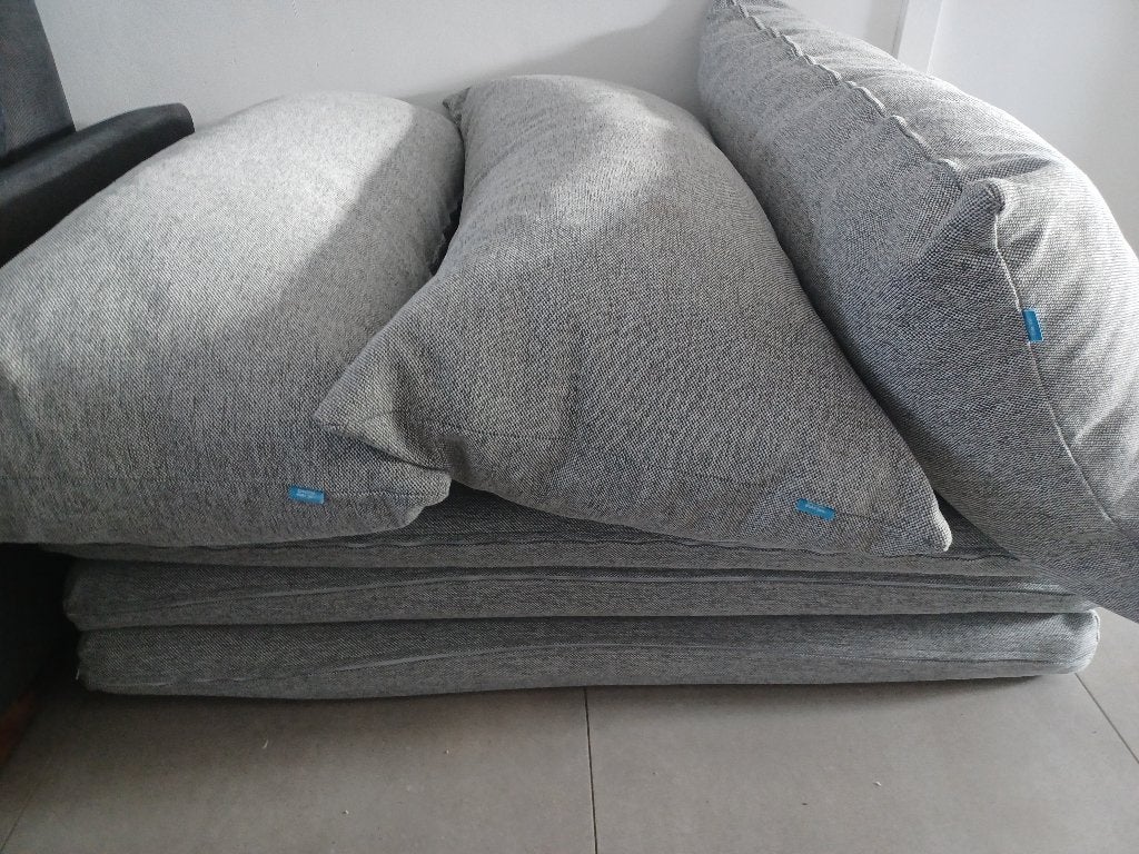 Coussins d'intérieur et d'extérieur sur mesure, Gris, Comme neuf, Enlèvement, Coussin de lounge