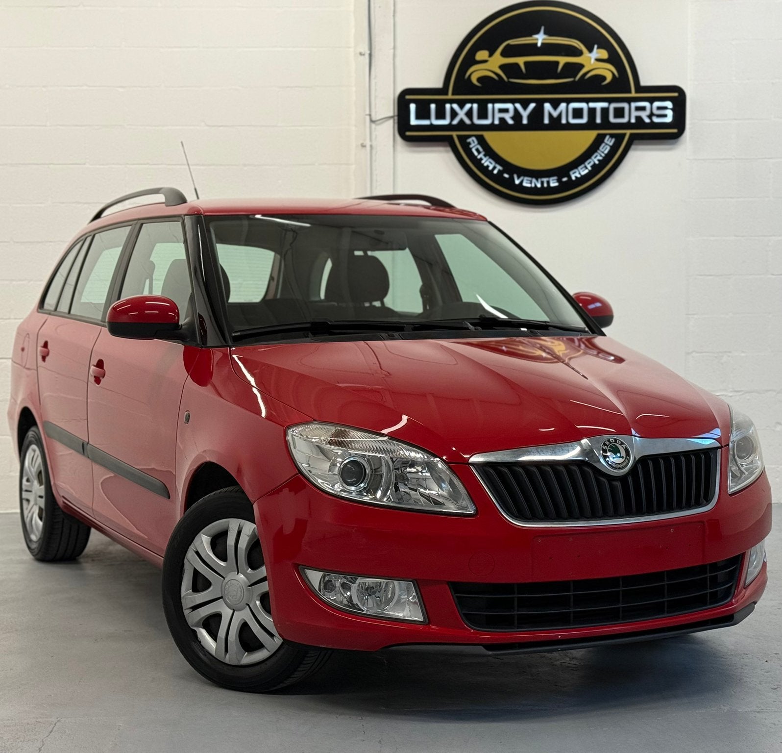 SKODA FABIA FACELIFT 1.2 TDI CARNET 1ER PROPRIÉTAIRE CT OK, Rouge, Euro 5, Achat, Entreprise