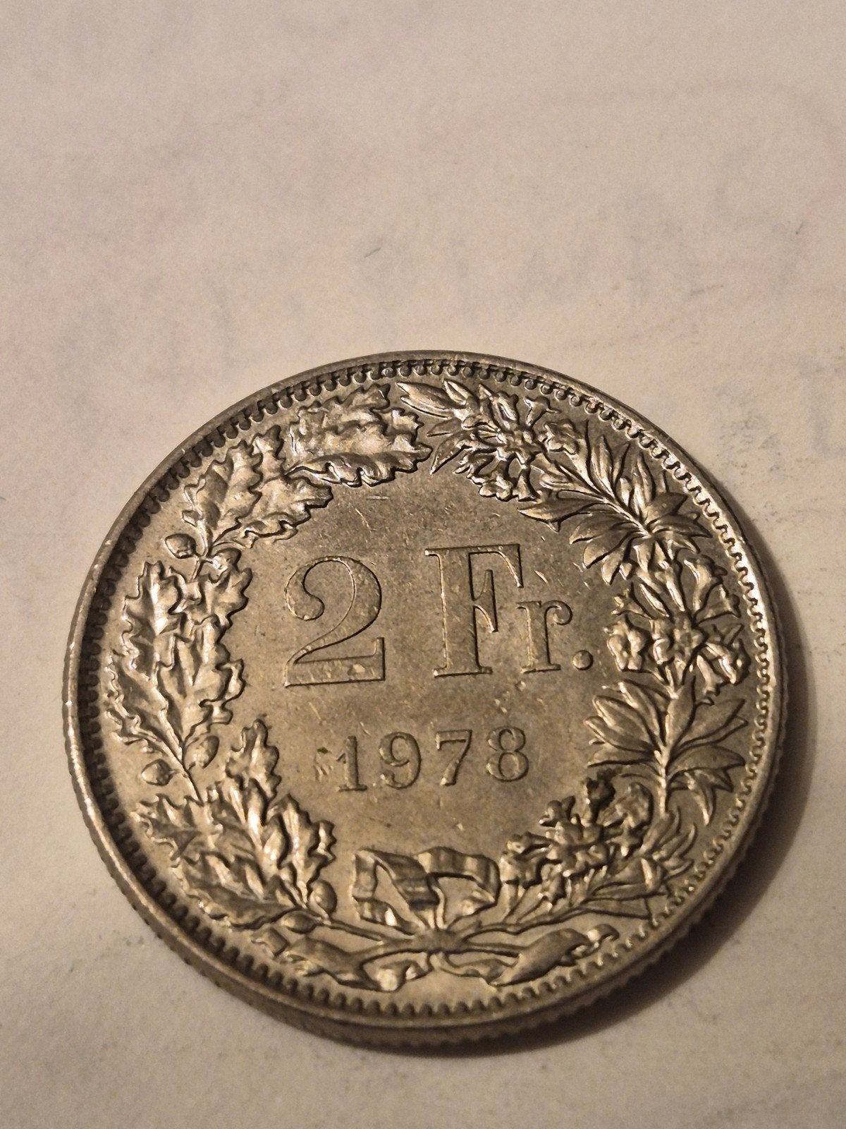 2 frank 1978 van Zwitserland muntslag, Ophalen of Verzenden