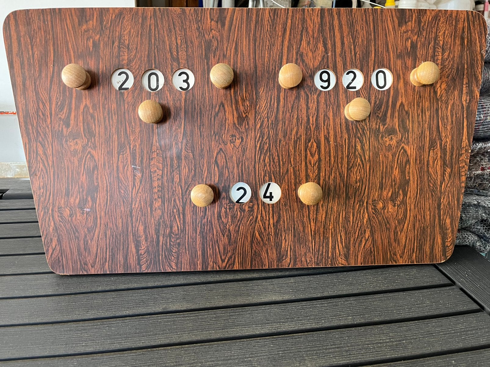 Scorebord, Sport en Fitness, Biljarten en Poolen, Ophalen, Gebruikt