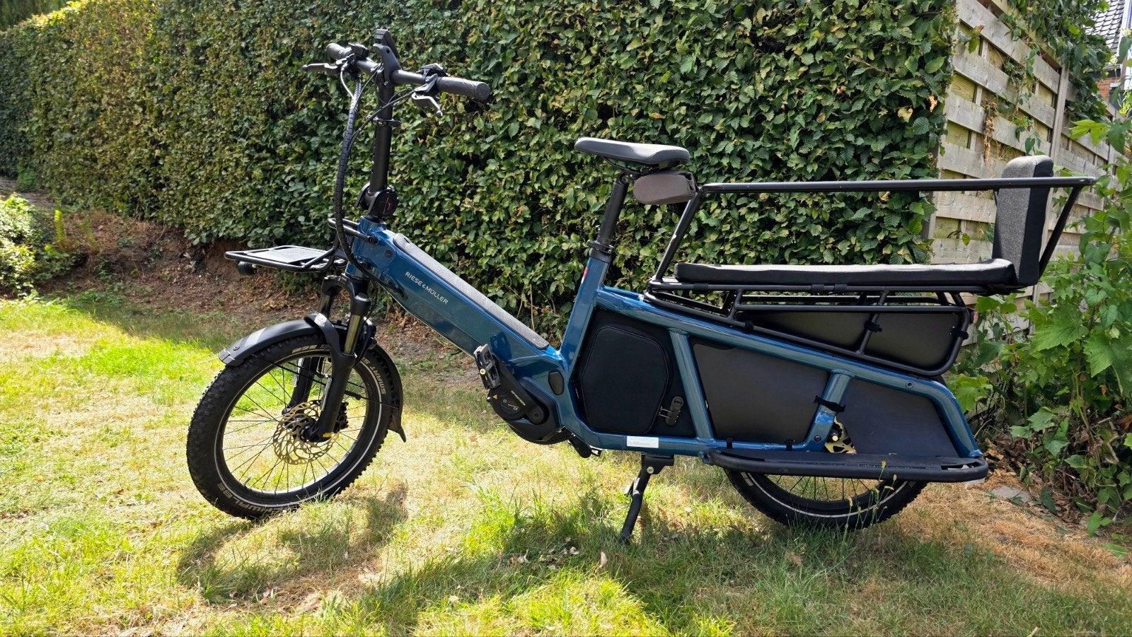 Riese & Muller Multitinker (longtail) 1672km, Fietsen en Brommers, Elektrische fietsen, Gebruikt, Riese & Müller, 50 km per accu of meer