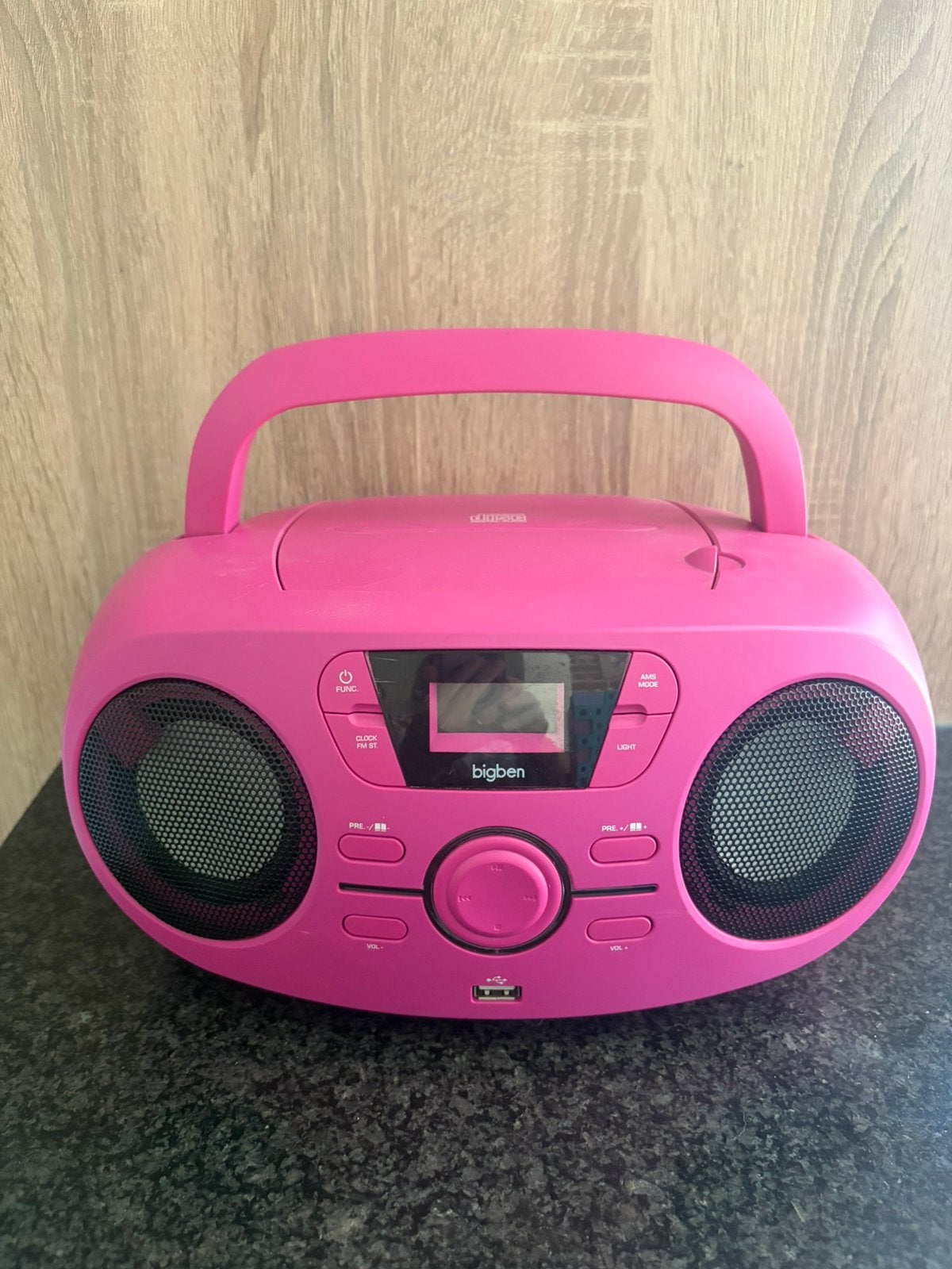 Dragbare radio cd speler rose, Audio, Tv en Foto, Ophalen, Zo goed als nieuw, Radio