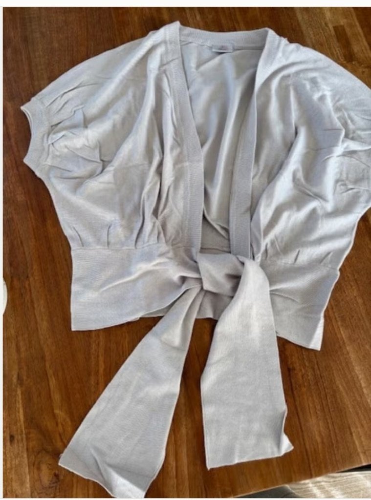 Boléro vintage taille L, Enlèvement ou Envoi, Comme neuf, Taille 42/44 (L), Gris
