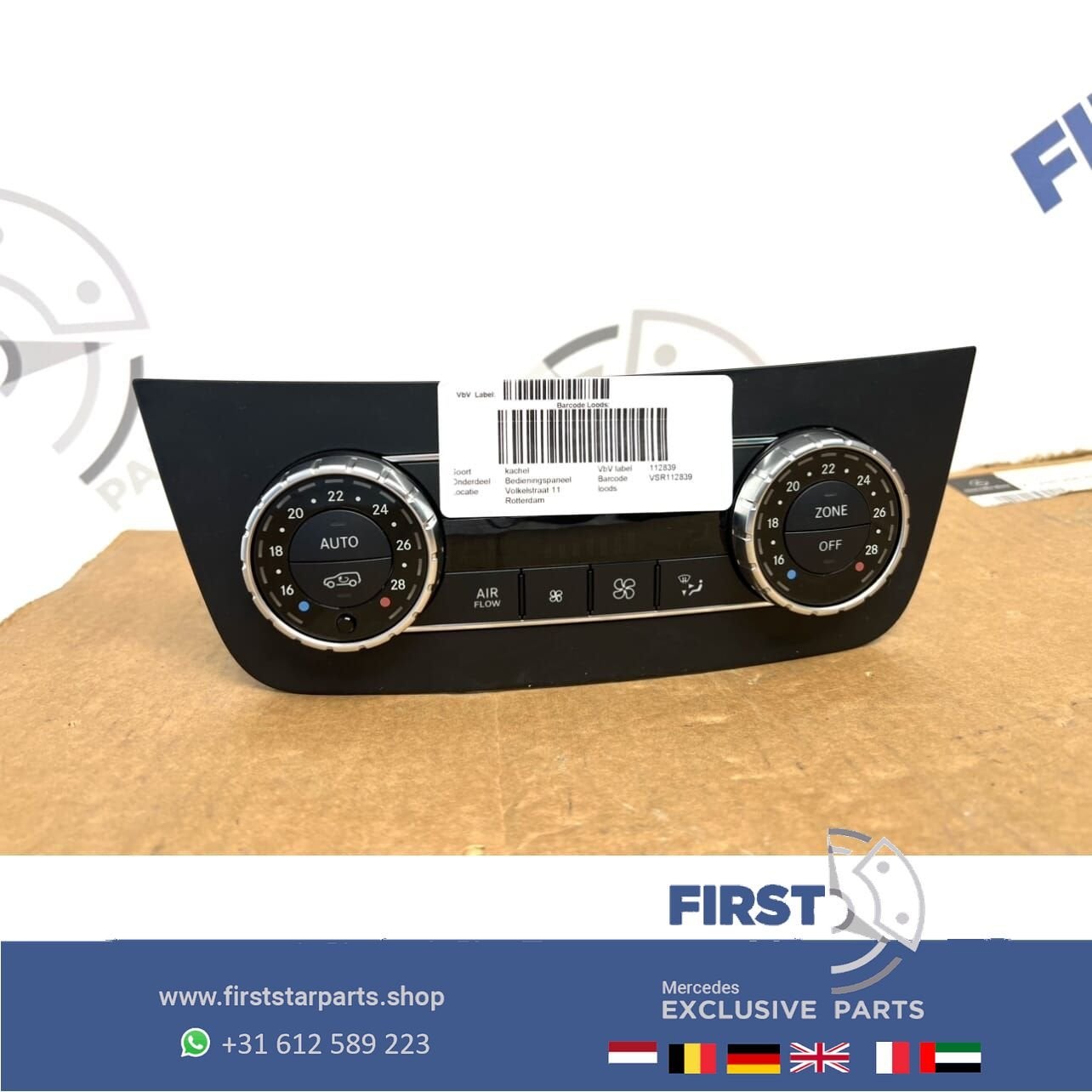 A1669000306 Mercedes CLIMATE CONTROL SCHAKELAAR W166 GLE X16, Utilisé, -, -, Enlèvement ou Envoi