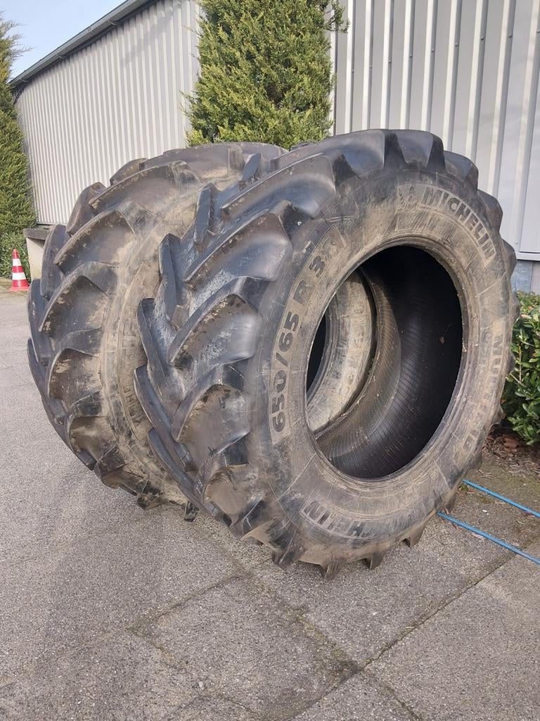 Set michelin 650 65 38 multibib 45mm, Zakelijke goederen, Landbouw | Onderdelen | Banden, Velgen en Assen, Ophalen