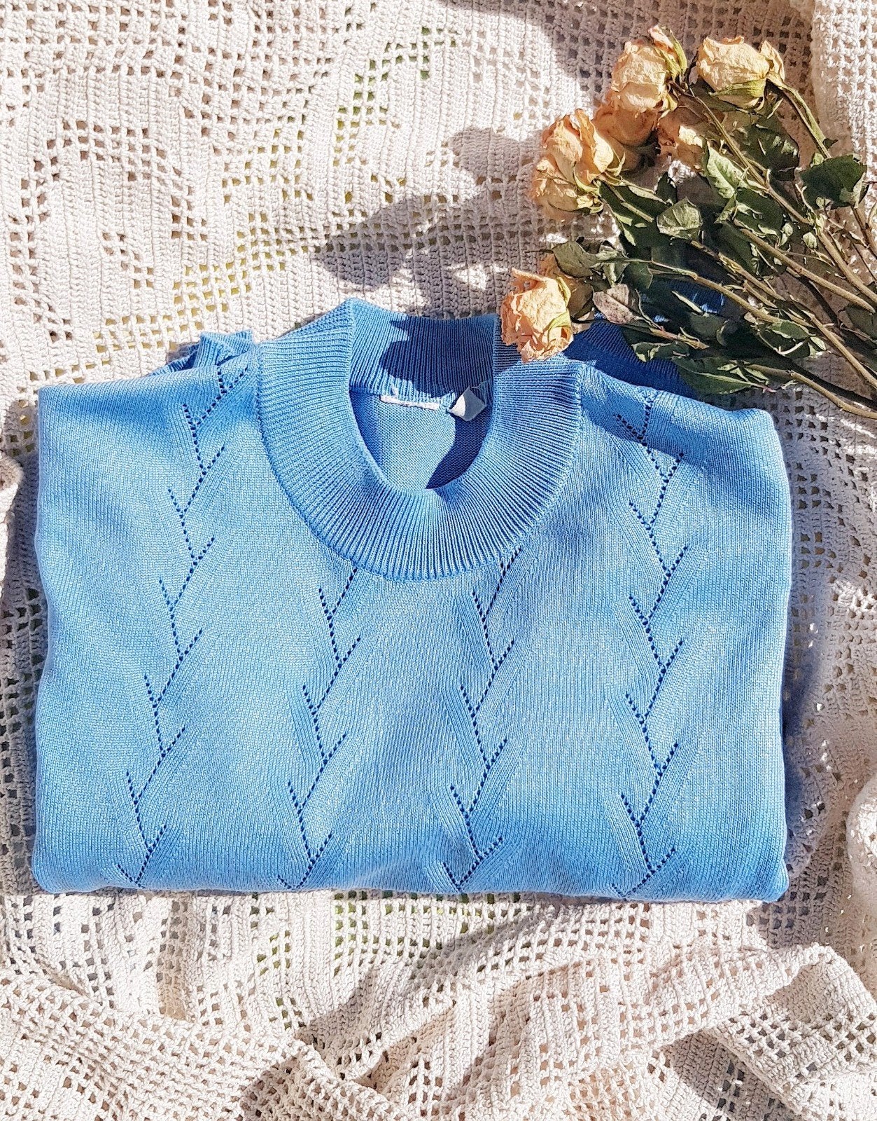 💙Joli pull vintage bleu 💙, Vêtements | Femmes, Enlèvement ou Envoi, Taille 36 (S), Vintage, Porté