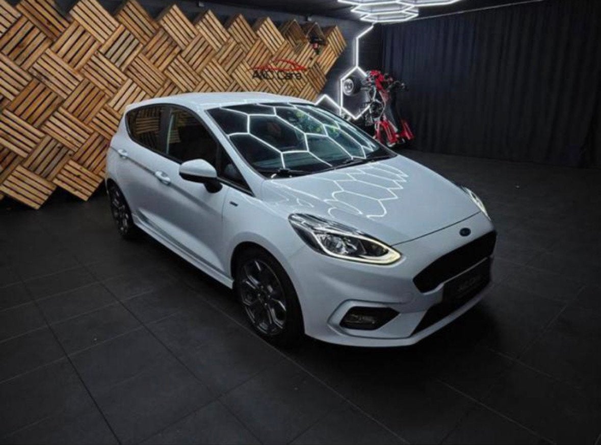 Ford fiesta st-line, 4 deurs, Euro 6, Leder en Stof, Wit