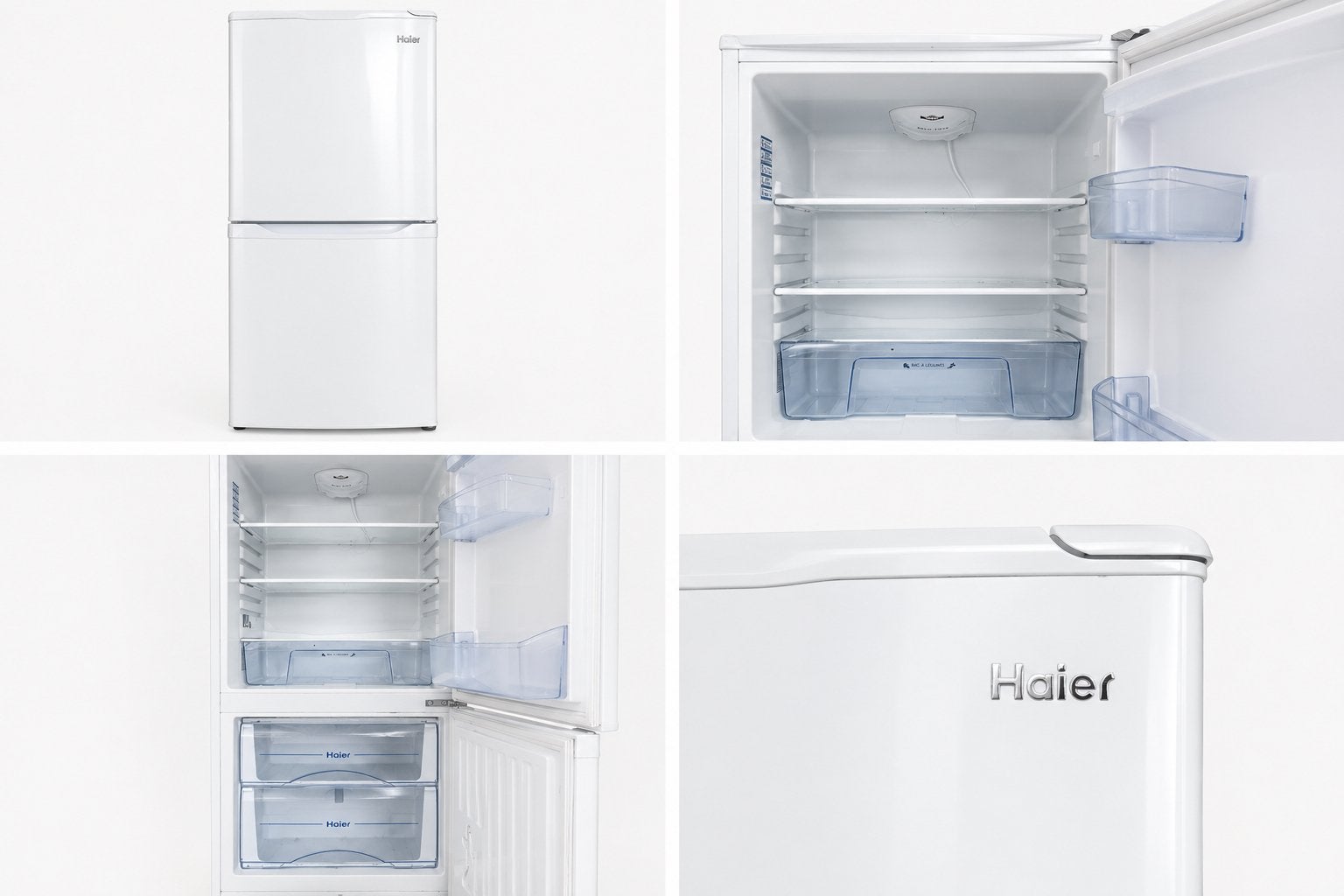 Frigo + congélateur Haier, Enlèvement, 45 à 60 cm, Avec compartiment congélateur, 120 à 140 cm