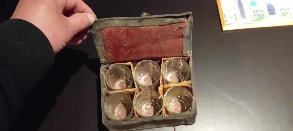 OUD THEEDOOSJE UIT MAURETANIE, Ophalen of Verzenden