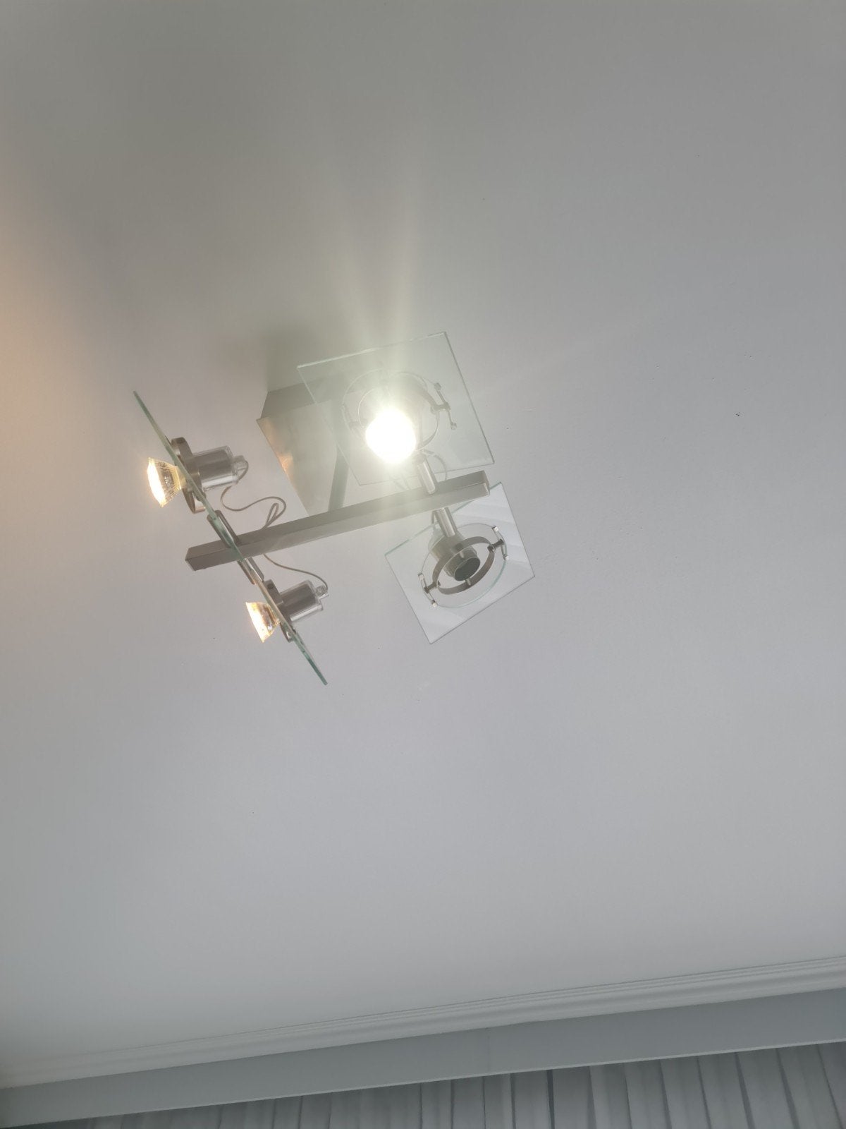 3 plafonniers avec spots orientables — 4 spots et 2 spots, Maison & Meubles, Lampes | Spots, Enlèvement ou Envoi