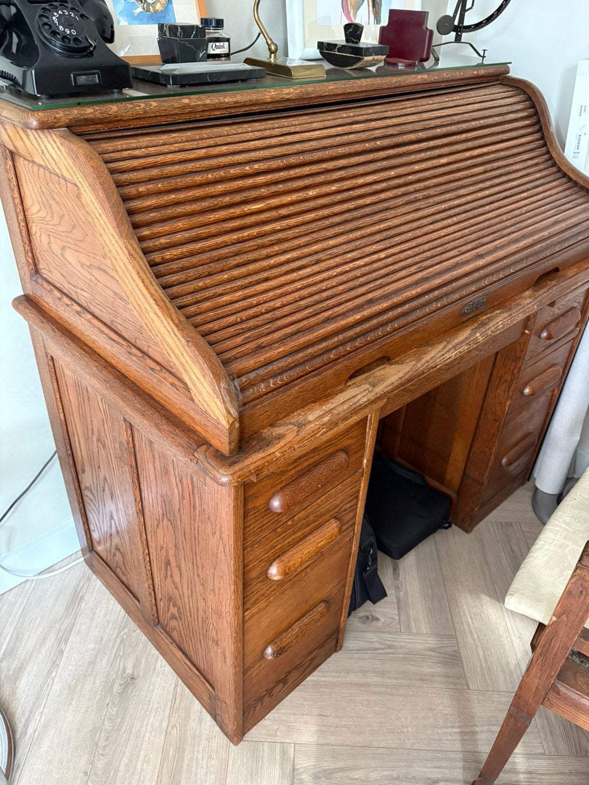 Rolluik bureau, Huis en Inrichting, Ophalen, Gebruikt, Engelse