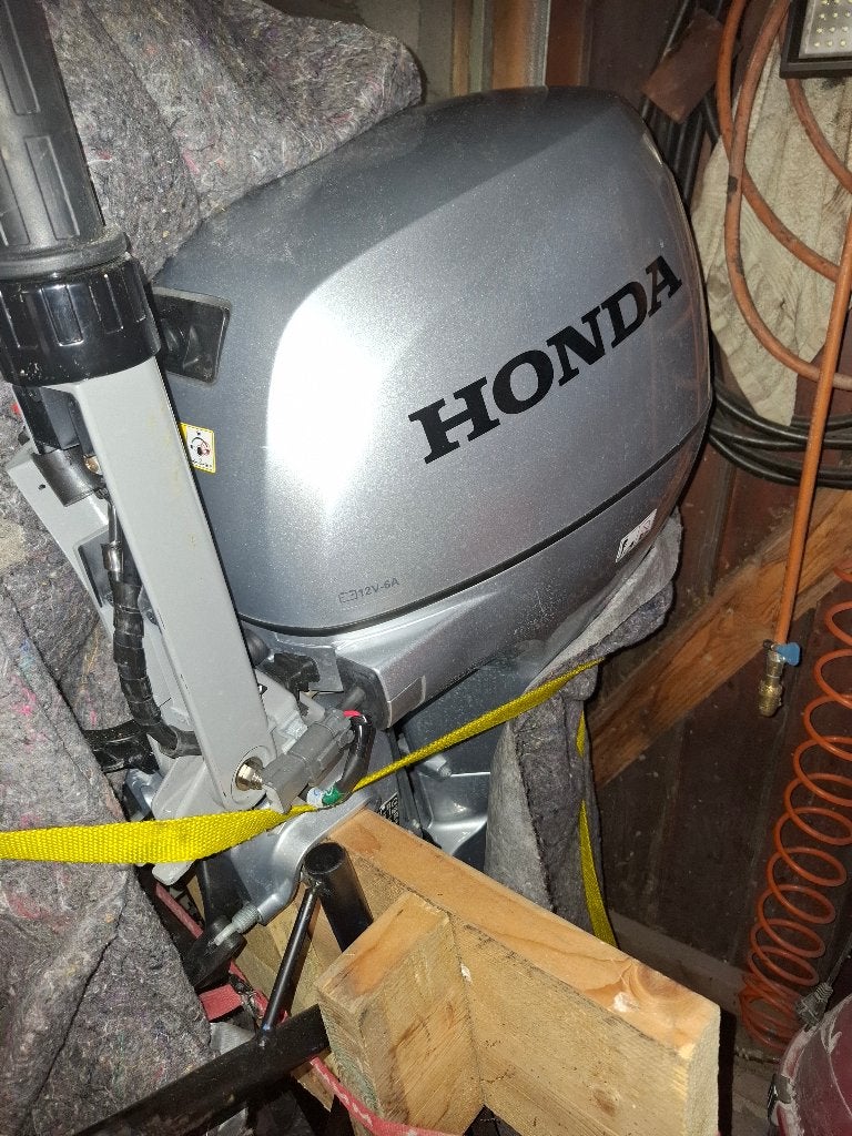 Moteur honda BF15 arbre court, 15 ch, 4 m, Essence, Comme neuf