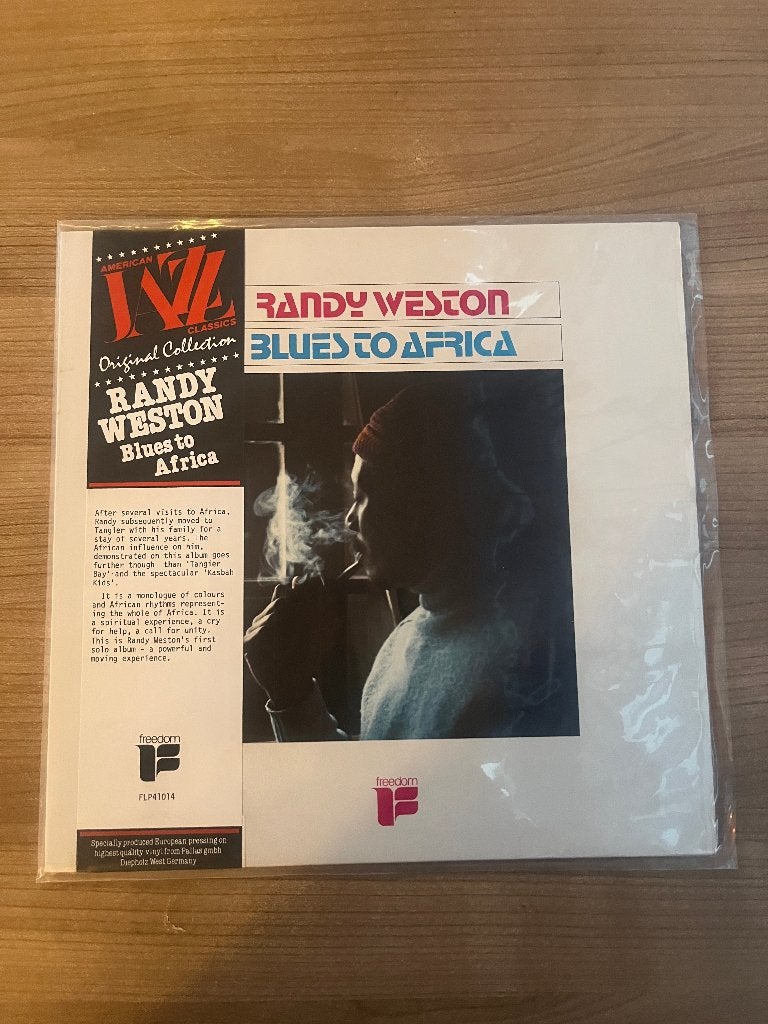 RANDY WESTON - BLUES TO AFRICA (FREEDOM RECORDS), Gebruikt, Ophalen of Verzenden, Beschermende buitenhoes, Blues