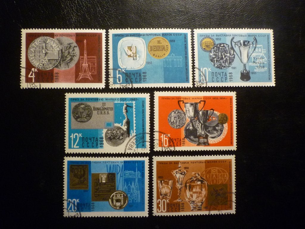 CCCP 1968 Mi 3559/3565(o) Gestempeld/Oblitéré, Timbres & Monnaies, Timbres | Europe | Russie, Envoi