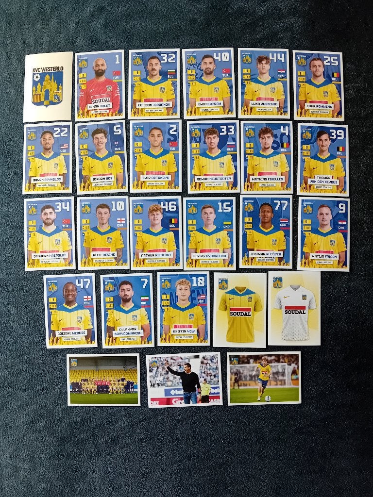 panini stickers Pro League 24/25 Westerlo, Ophalen of Verzenden, Nieuw, Meerdere stickers