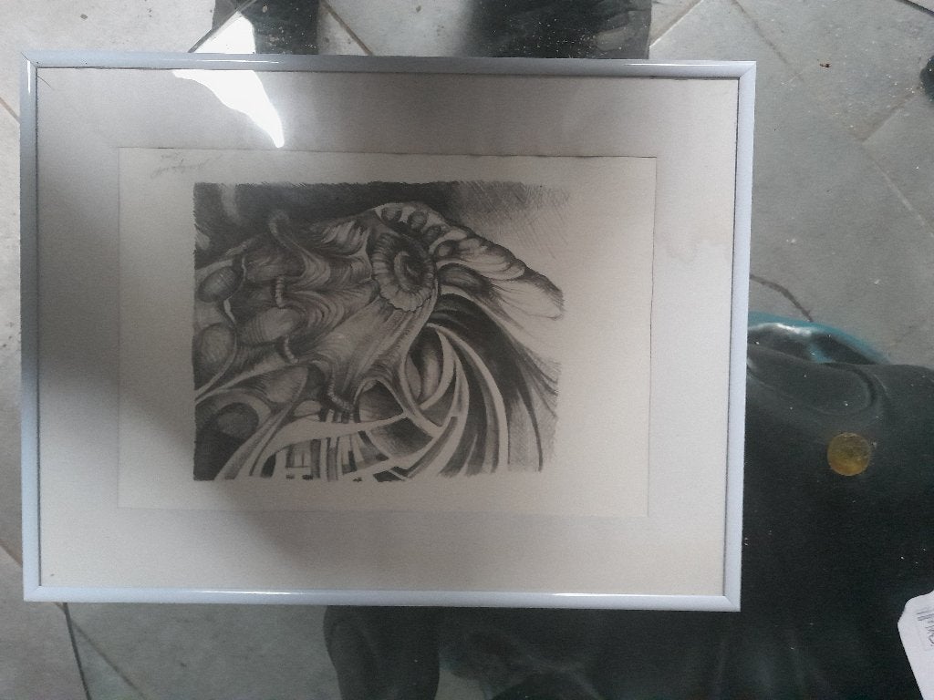 4 gravures gesigneerd Maïlys Van de Put, Overig onderwerp, Overige materialen, Overige technieken, Gesigneerd