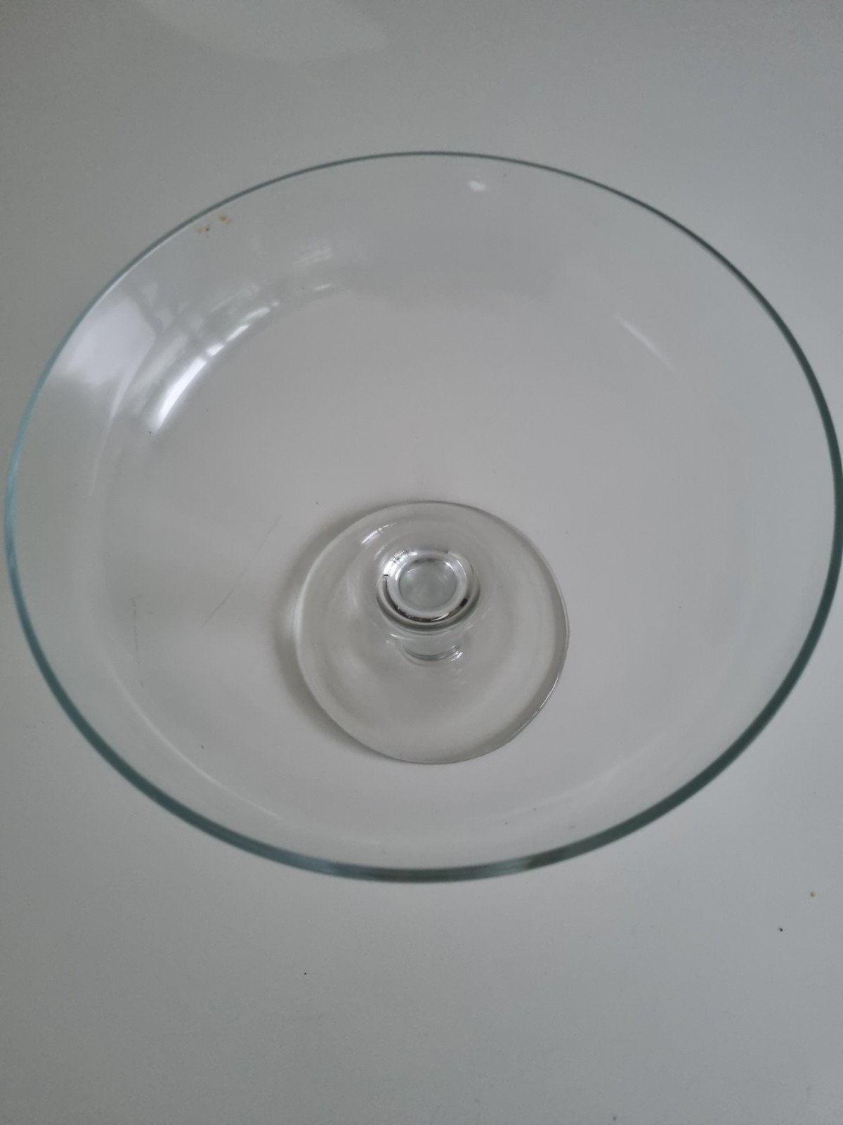 Bol décoratif sur pied, Enlèvement ou Envoi, Rond, Comme neuf, Verre