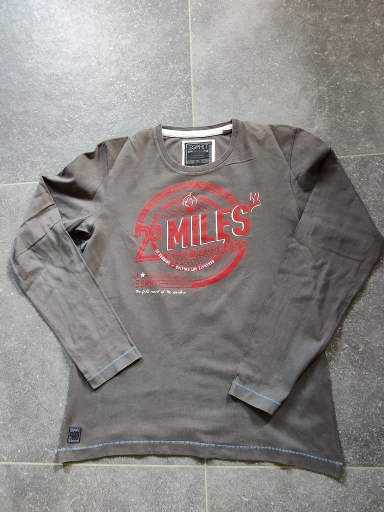 Longsleeve voor heren van Esprit - maat L, Maat 52/54 (L), Ophalen of Verzenden, Esprit, Grijs