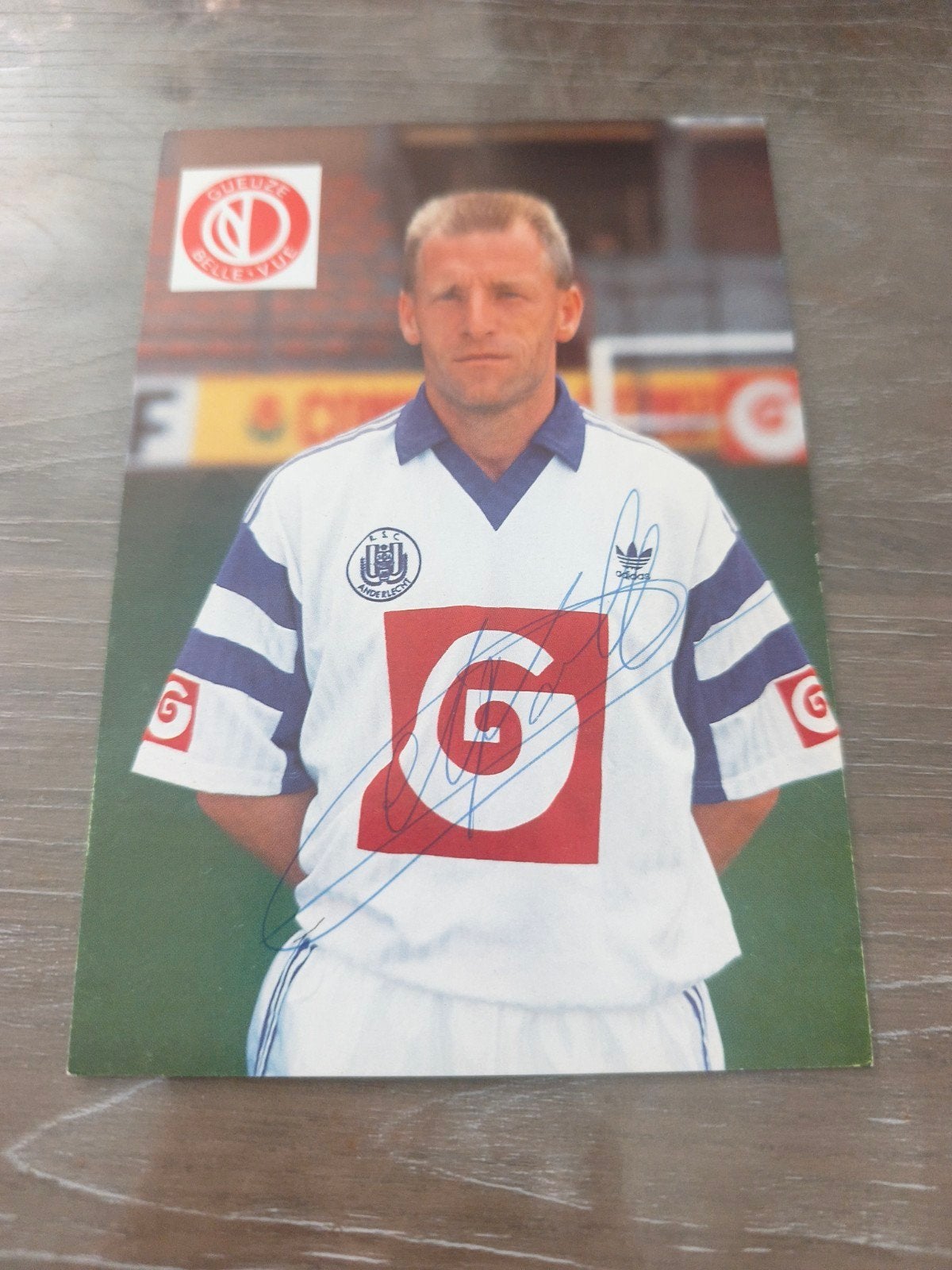 carte dédicacée RSC Anderlecht Michel Dewolf, Collections, Enlèvement ou Envoi