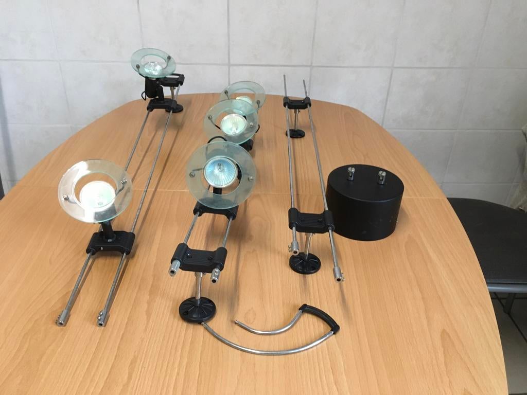 Luster met 5 spots, Ophalen, Minder dan 50 cm