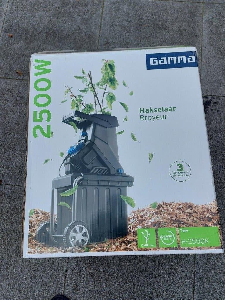 hakselaar 2500 W - Gamma H-2500K, Tuin en Terras, Ophalen, Zo goed als nieuw, Met opvangbak, Gamma