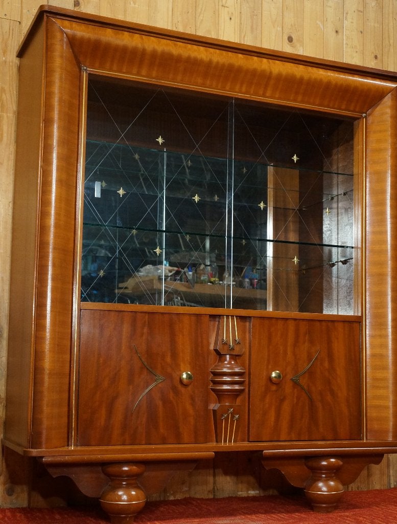 Art Deco Kast Display Meubel Design Wandkast vintage Vitrine, Maison & Meubles, Accessoires pour la Maison | Autre, Utilisé, Bois