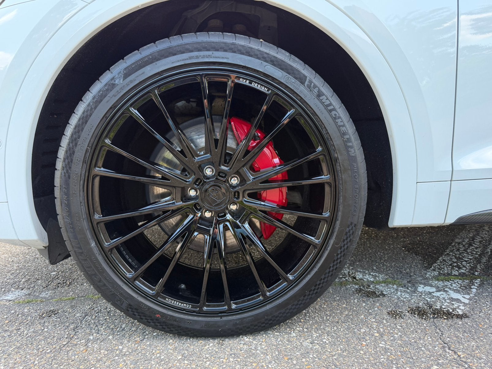 Nieuw Axe cf2 21 inch met Michelin pilot sport s4 banden, Auto-onderdelen, Banden en Velgen, Ophalen, 255 mm, Banden en Velgen