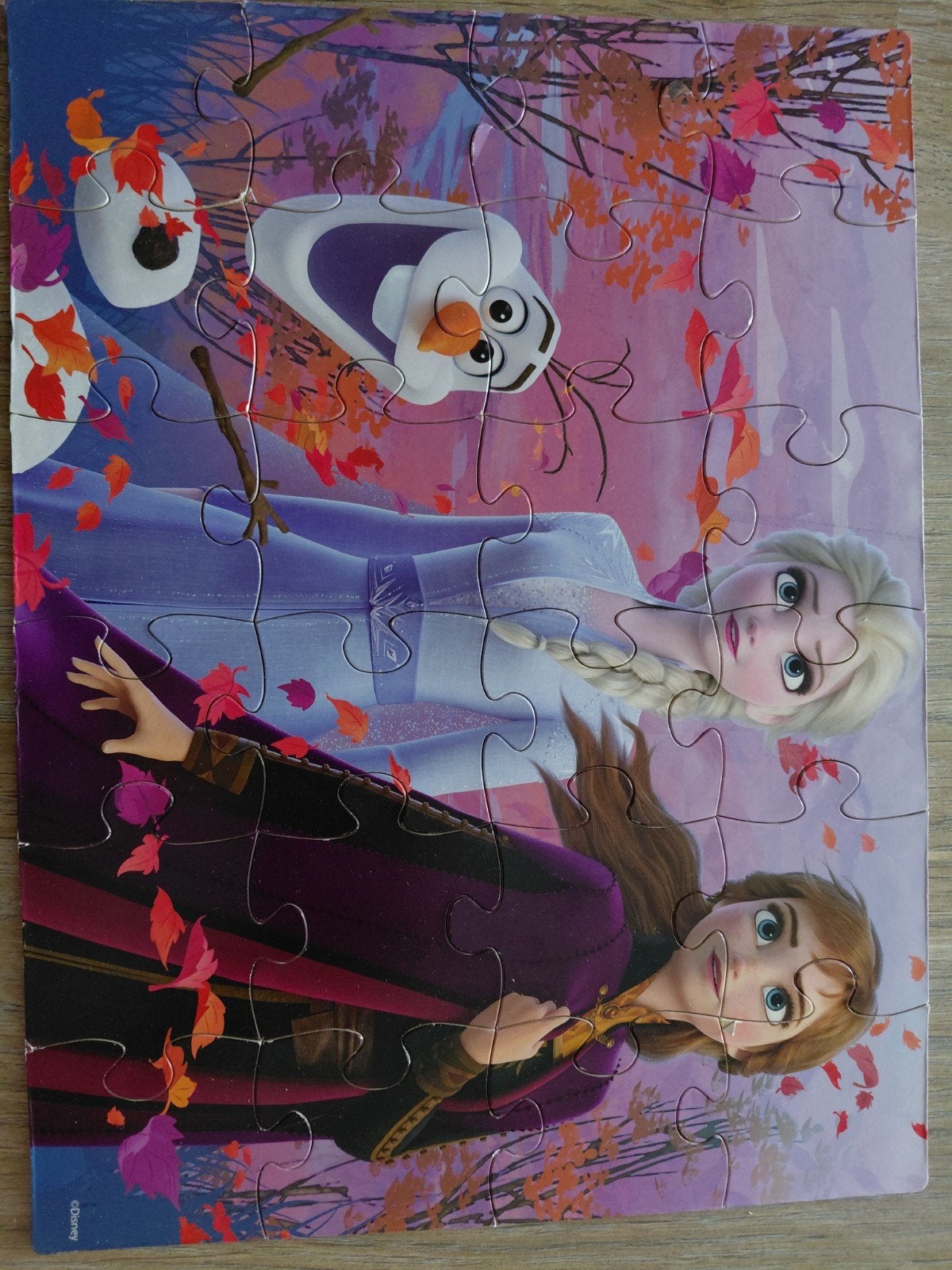Set puzzels Frozen, Ophalen, 10 tot 50 stukjes, Zo goed als nieuw, 2 tot 4 jaar