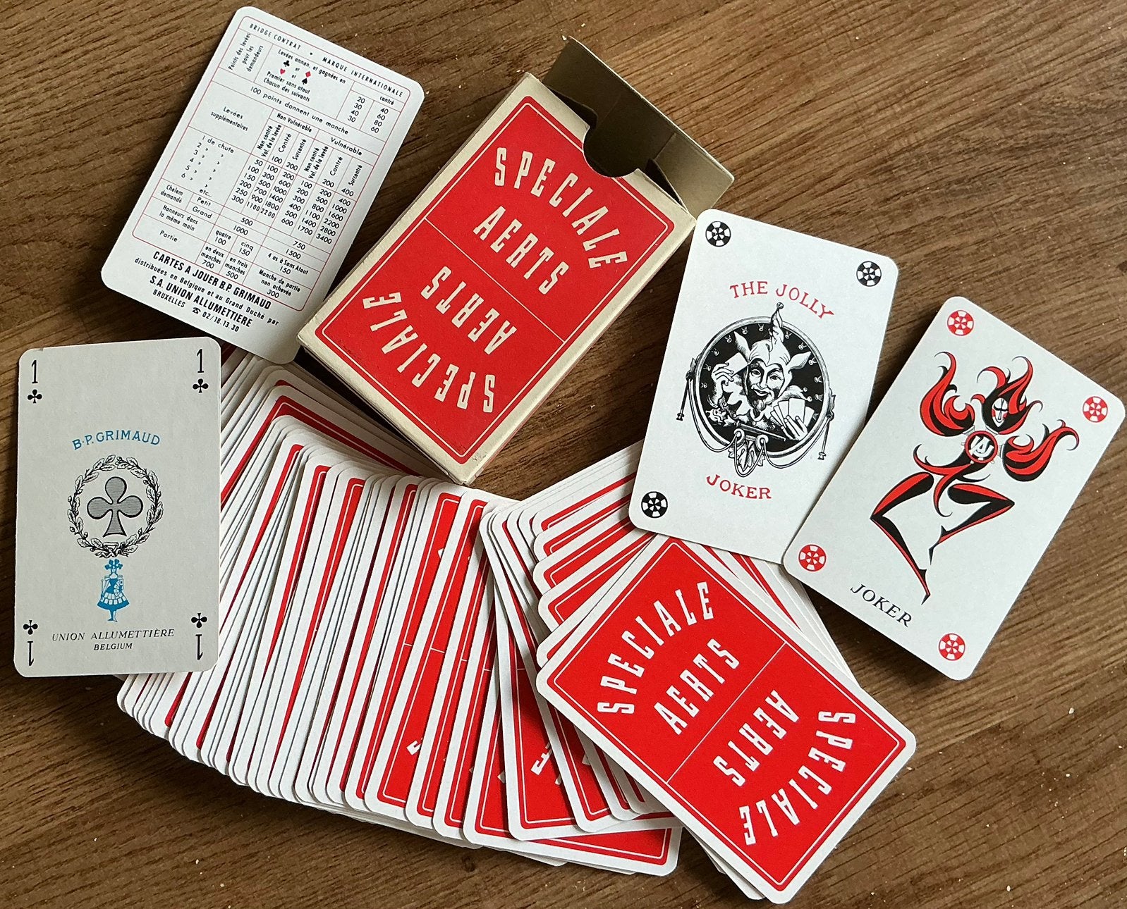 Jeu de cartes Speciale Aerts/Grimaud, Collections, Enlèvement ou Envoi, Comme neuf, Carte(s) à jouer