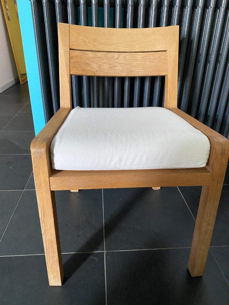 Chaise en bois Habitat, Huis en Inrichting, Stoelen, Ophalen, Wit, Zo goed als nieuw, Vier
