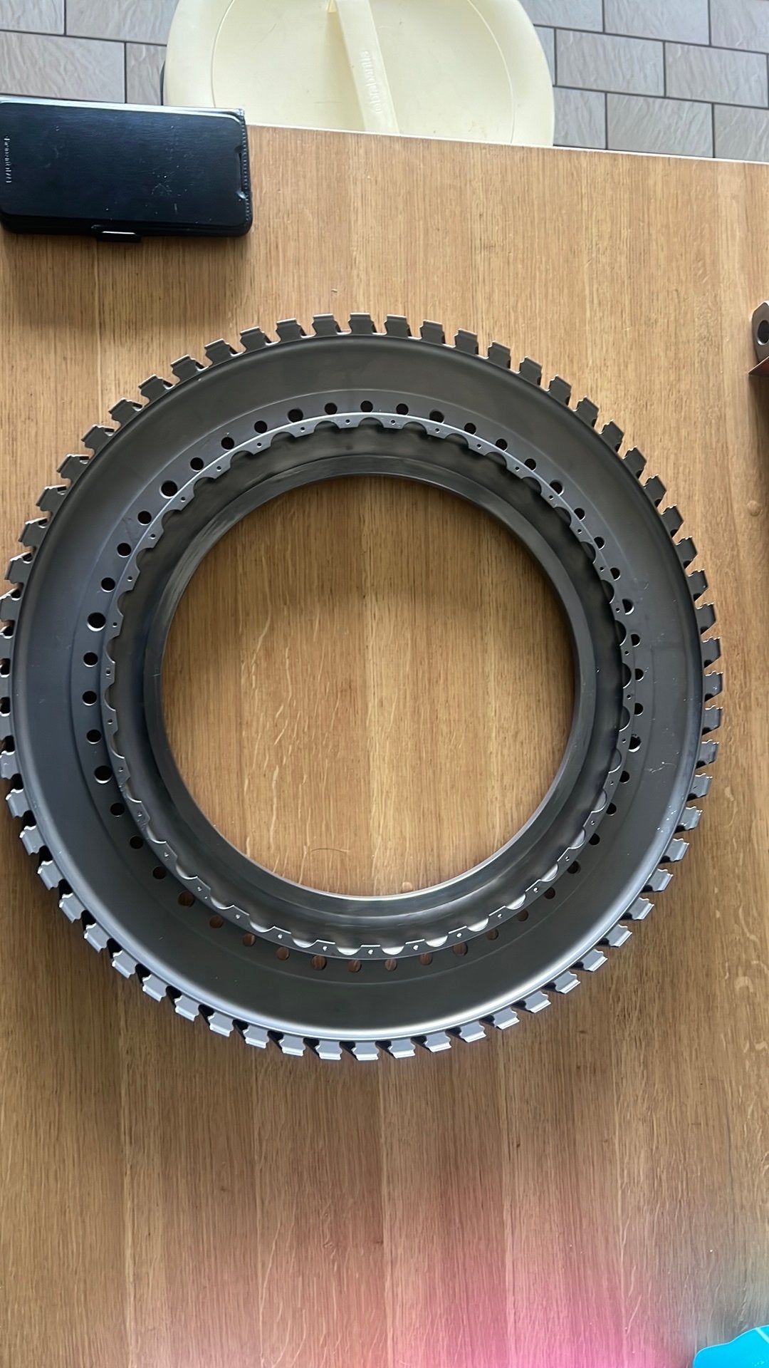 Pratt&whitney jt8d turbofan onderdeel van sabena 737-200, Maison & Meubles, Accessoires pour la Maison | Autre, Argent, Comme neuf