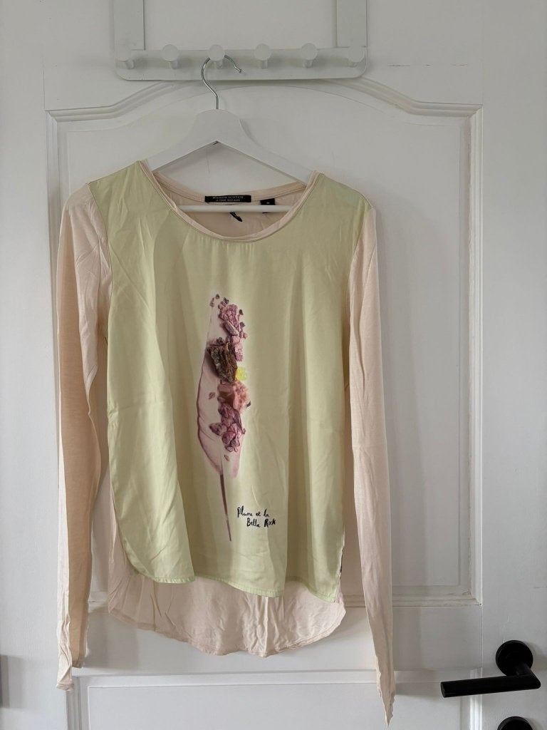 Blouse Maison Scotch maat 1, Kleding | Dames, Maison scotch, Beige, Ophalen of Verzenden, Zo goed als nieuw