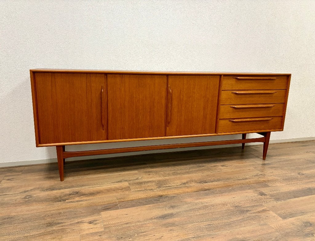 Vintage teak dressoir Heinrich Riestenpatt Jaren 60/70, Ophalen, Vintage jaren 60/70, Teakhout, Met lade(s)