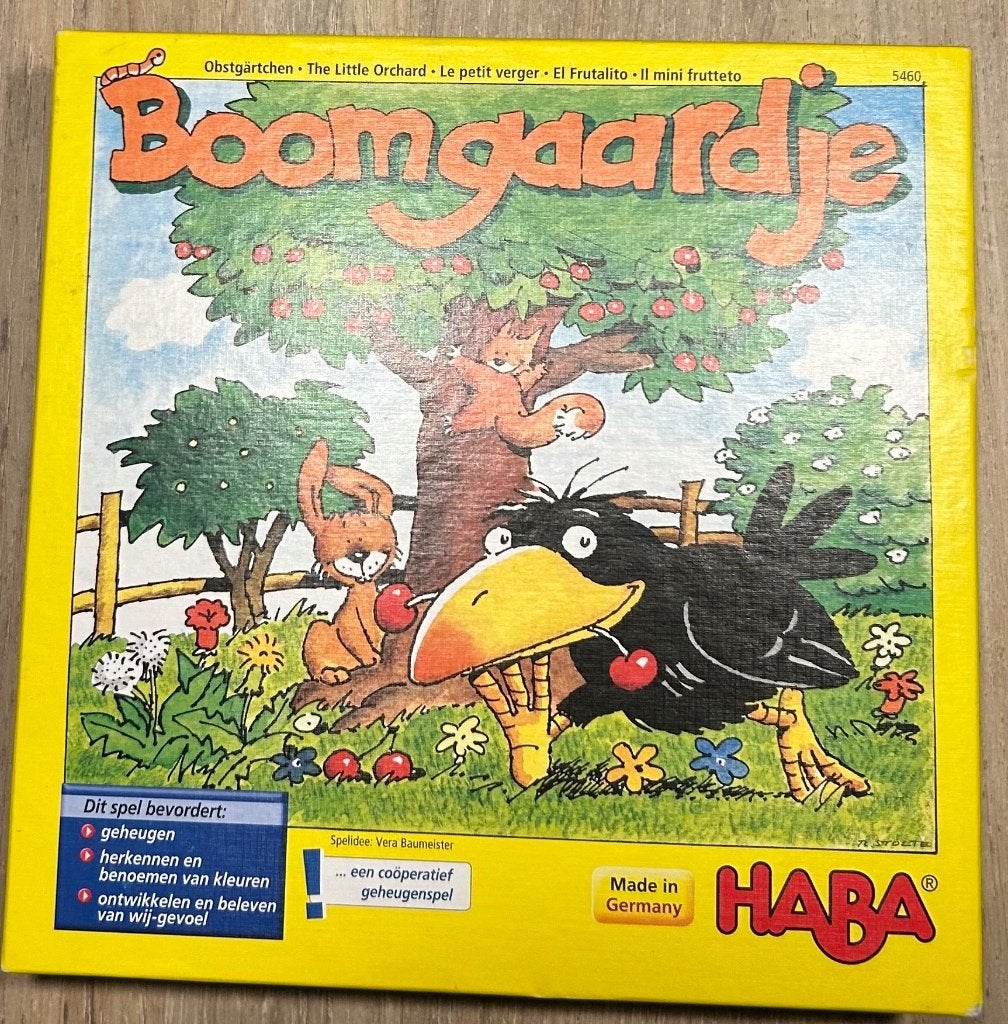 Boomgaardje, Een of twee spelers, Ophalen, Zo goed als nieuw, Haba