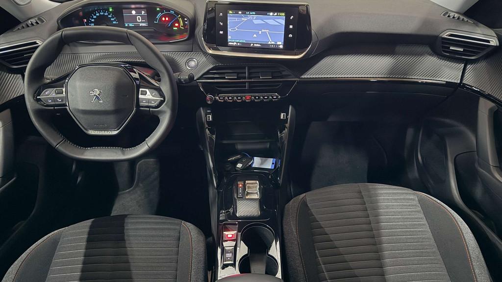 Peugeot 50 kWh Navi CarPlay Camera Elektrische Garantie, Auto's, Peugeot, Automaat, 135 pk, Stof, Zwart
