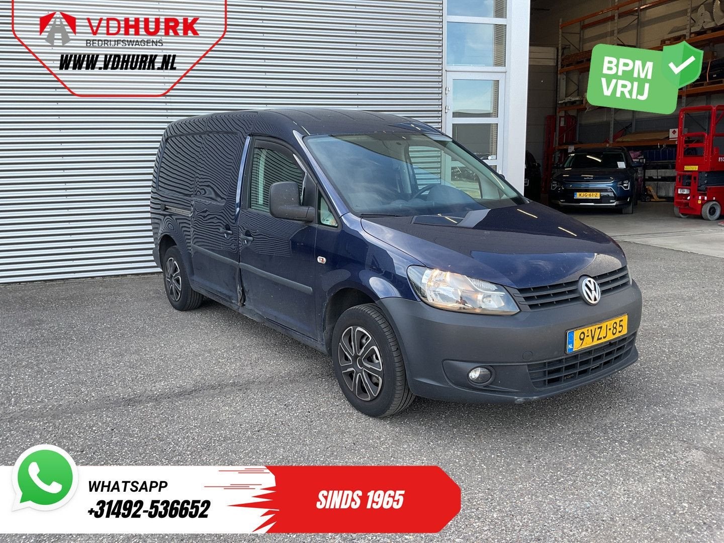 Volkswagen Caddy 1.6 TDI Maxi EXPORT APK-09-‘26/ Airco/ PDC/, Auto's, 149 g/km, Blauw, Bedrijf, Te koop