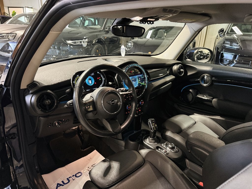 Mini Cooper SE Electric - Garantie, Auto's, Dealer onderhouden, Verwarmde buitenspiegels, Blauw, Leder
