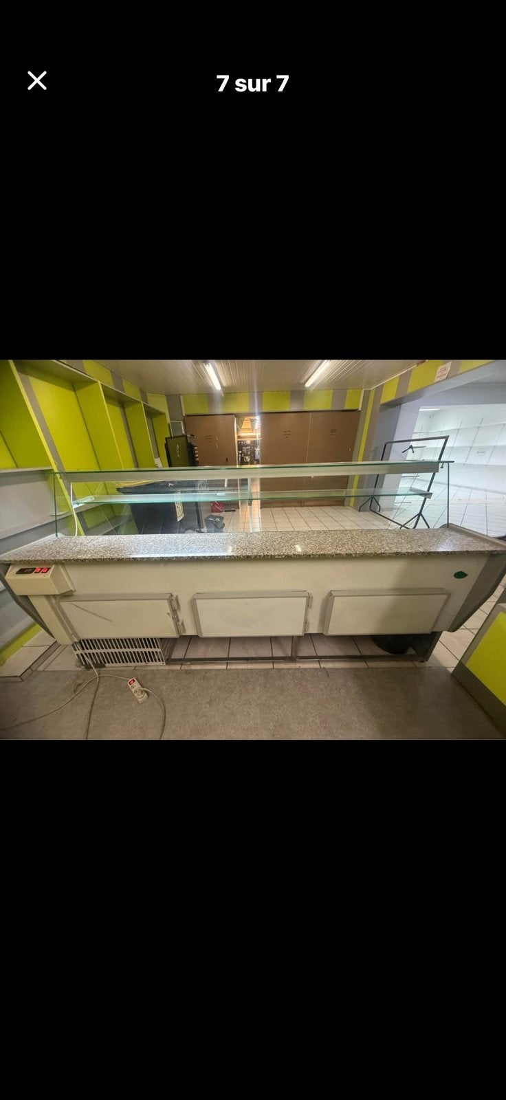 Comptoir frigo commerce 2 metre, Maison & Meubles, Enlèvement, Comme neuf