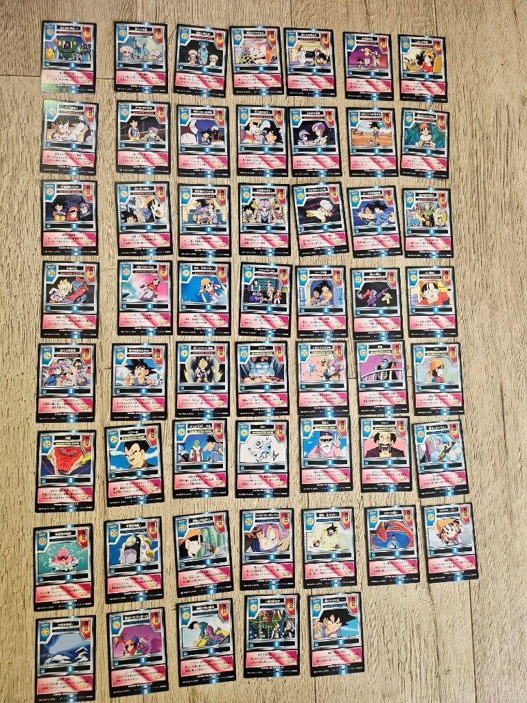 54 cartes japonaises Dragonball Z, Enlèvement ou Envoi, Neuf, Plusieurs cartes
