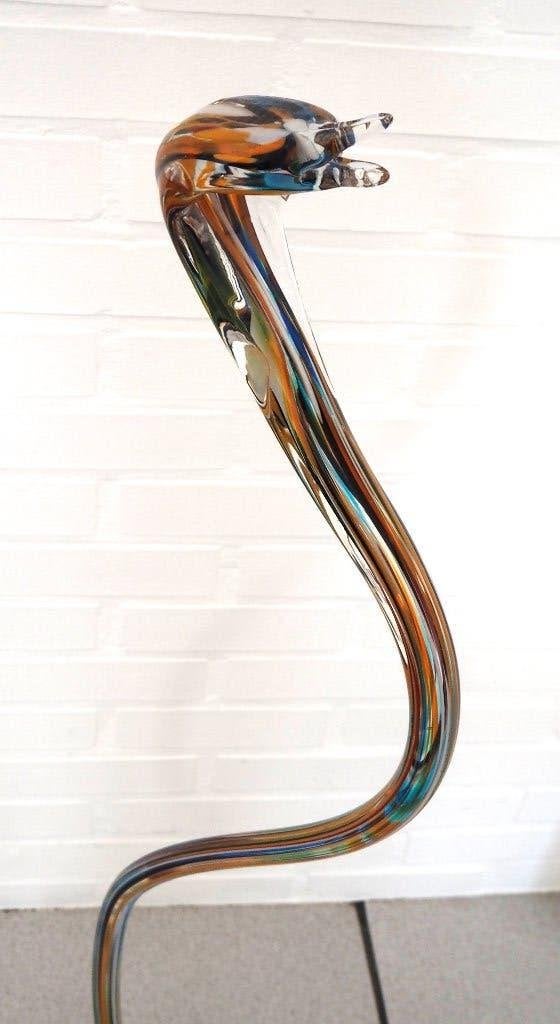 Grand serpent Cobra en verre soufflé, Enlèvement